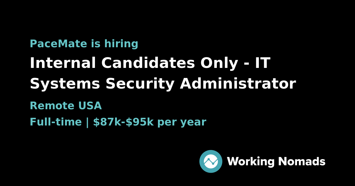 Internal Candidates Only - IT Systems Security Administrator at ...